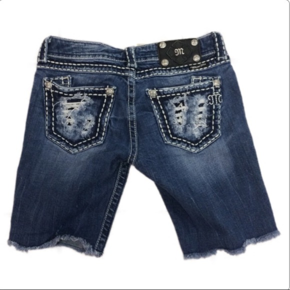 Miss Me Pants - Miss Me Distressed cut off jean shorts